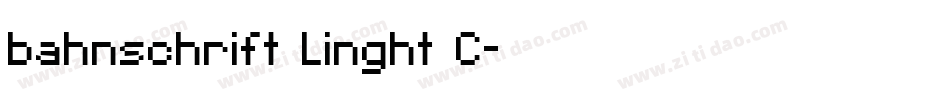 bahnschrift Linght C字体转换